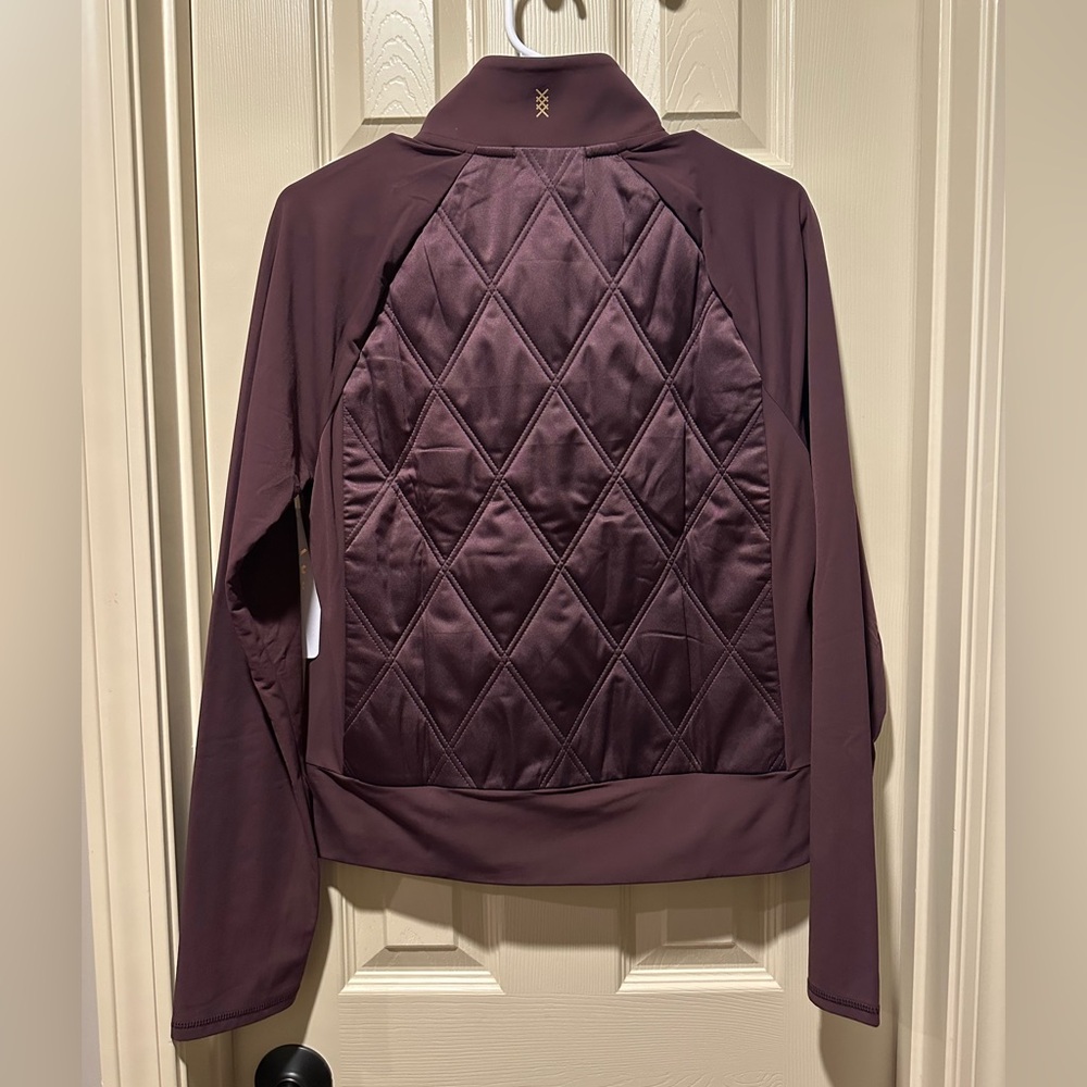 RHONE Quilted Bomber Jacket - Brown Berry color - Picture 3 of 3